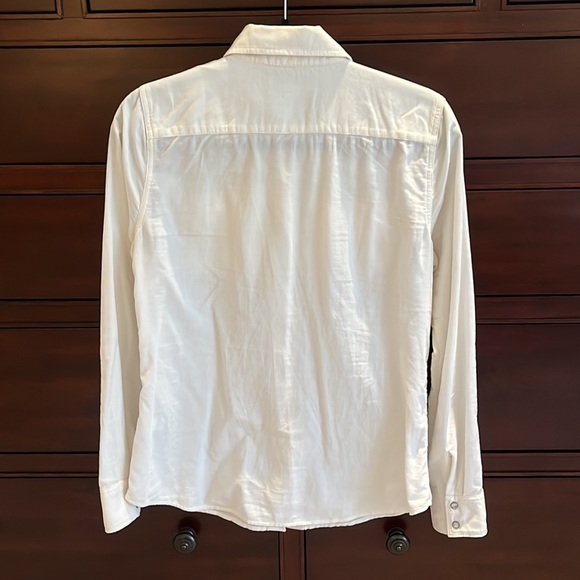 Banana Republic Button Down Cream Corduroy Shirt Size Small - Picture 2 of 8